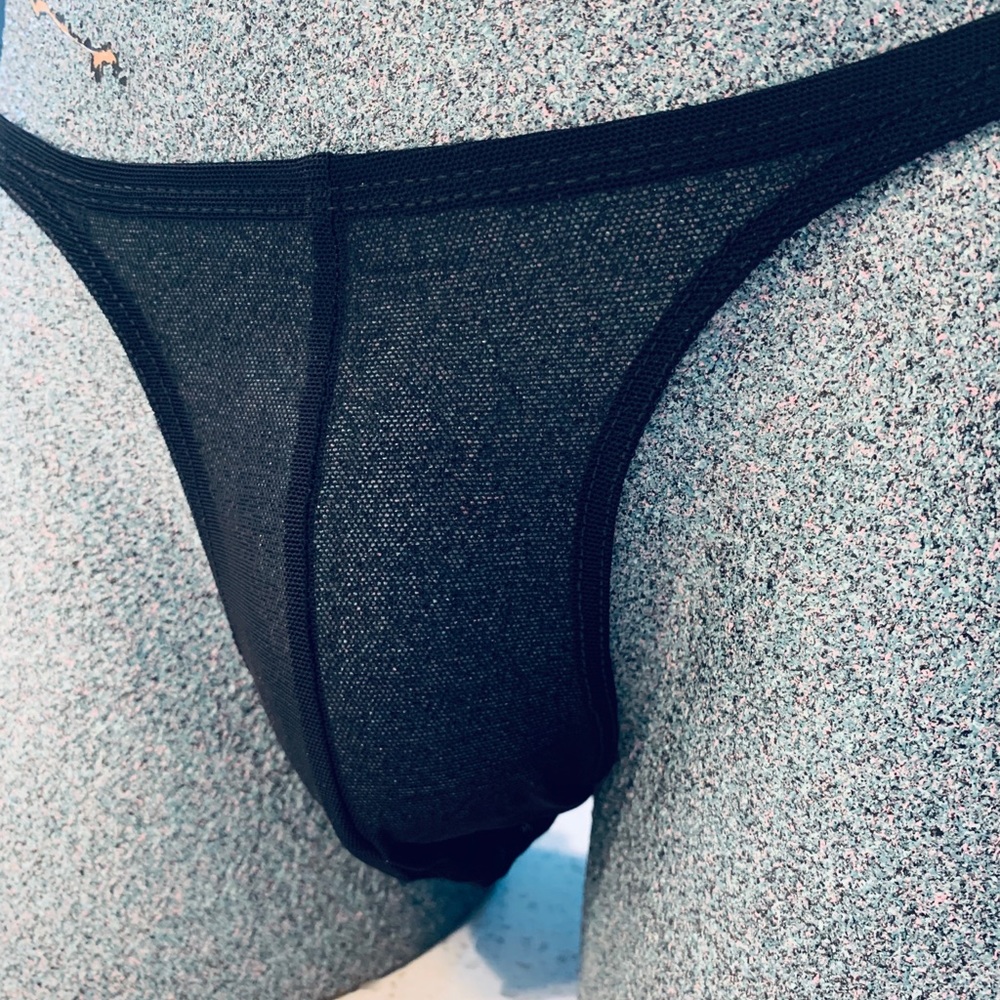 Sheer Bikini Brief Black. B057* - Picture 8 of 9